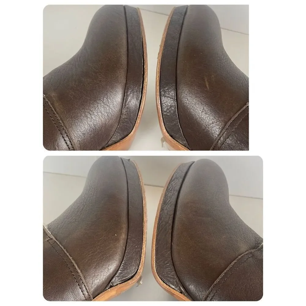 See by Chloe Leather Sherpa Trim Buckle Strap Ankle Boots REPAIR NEEDED 38.5